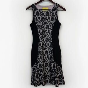 Anthropologie Maeve Women's Sleeveless Lace Accented Stretch Dress Size XS
